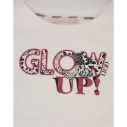 Animalier Butterfly Print T-shirt met Lange Mouwen en Rok Set