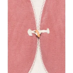 Antiek Corduroy Gilet met Bont