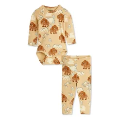 Baby Mammoth katoenmix bodysuit en broek set