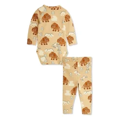 Baby Mammoth katoenmix bodysuit en broek set