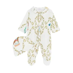 Babygrow-set met filigraanprint