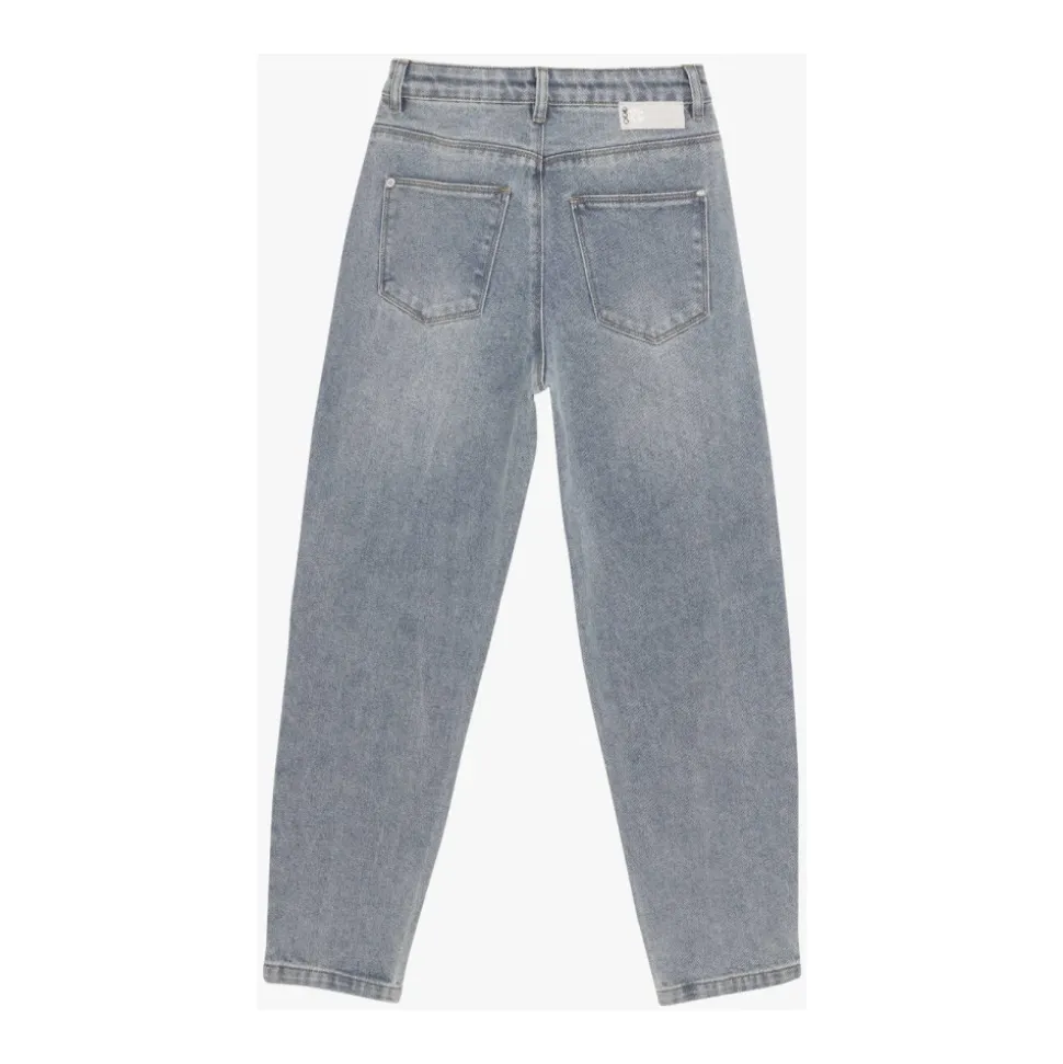 Balloon Fit Light Denim