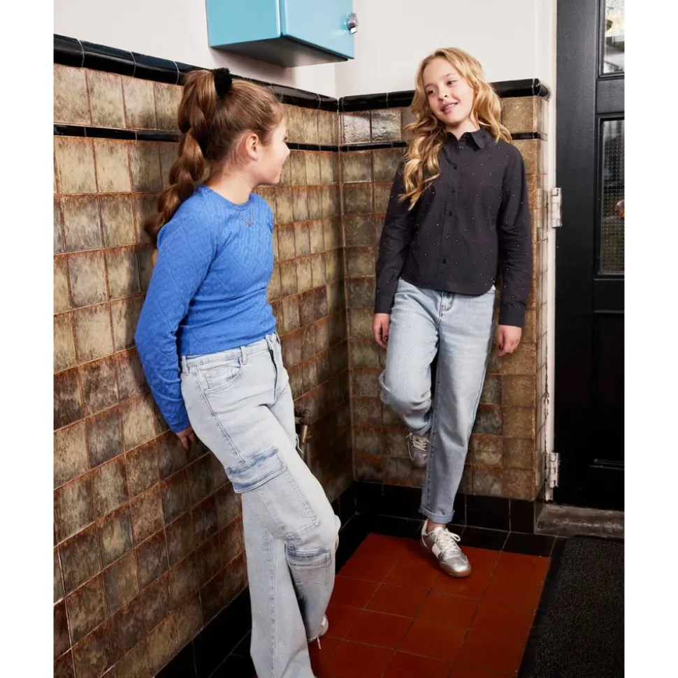 Balloon Fit Light Denim