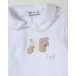 Beer Geborduurde Baby Romper