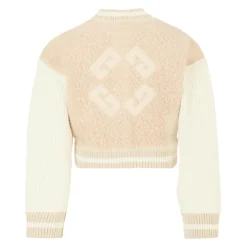 Beige Bomberjack met 4G Motif