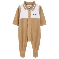 Beige Chenille Babygrow Rompers