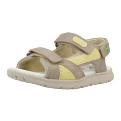Beige en Gele Zomer Sandalen