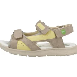 Beige en Gele Zomer Sandalen