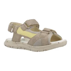 Beige en Gele Zomer Sandalen