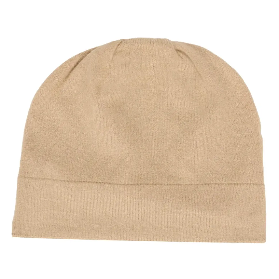 Beige Hoed en Sjaal Set