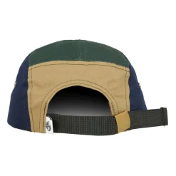 Beige Hoed met Klep en Oranje Detail