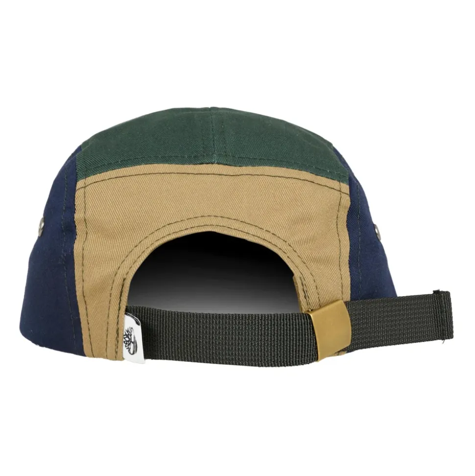 Beige Hoed met Klep en Oranje Detail