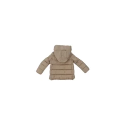 Beige Hooded Jacket met Ritszakken