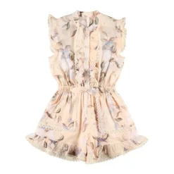 Beige Kant Knoopjurk