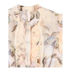 Beige Kant Knoopjurk