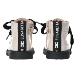 Beige Kinder Enkellaarsjes met Rits