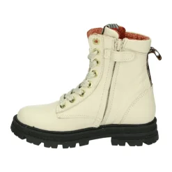 Beige Leren Meisjes Mid Schoenen