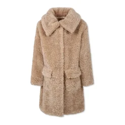 Beige Teddy Faux Fur Coat
