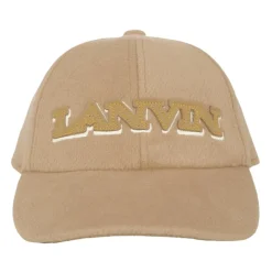 Beige Wollen Hoed met Klep