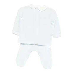 Blauw Geborduurde Babypak Set