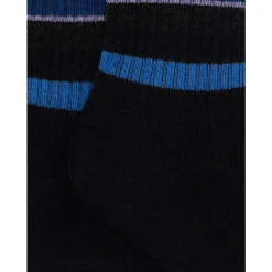 Blauw Gestreepte Katoenen Korte Sokken