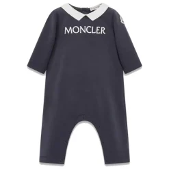 Blauw Katoen Poplin Peter Pan Kraag