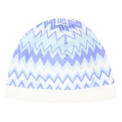 Blauw Katoenen Rompers Set met Chevron Patroon