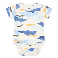 Blauw Katoenen Rompertje Set