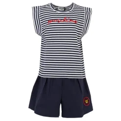 Blauw Kort Sportpak met Teddybeer