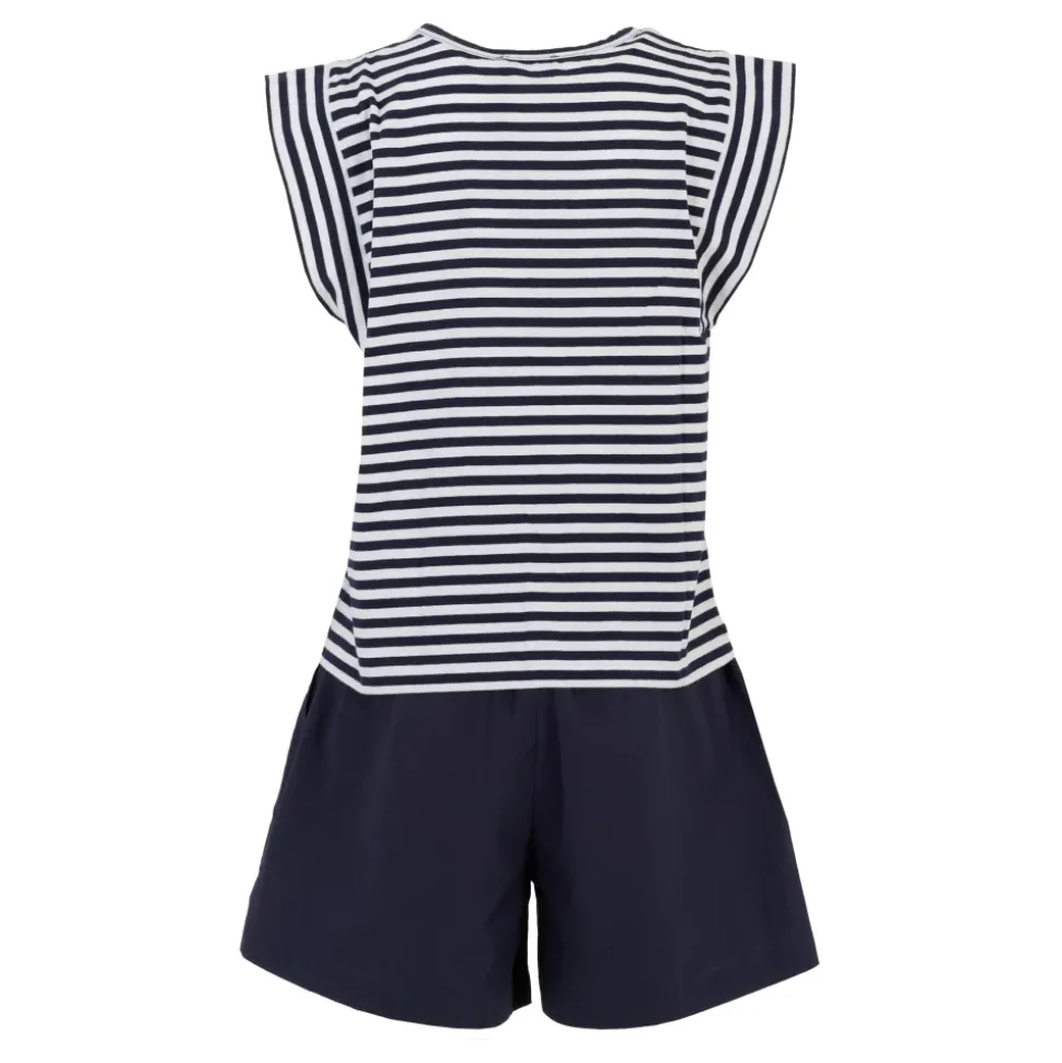 Blauw Kort Sportpak met Teddybeer