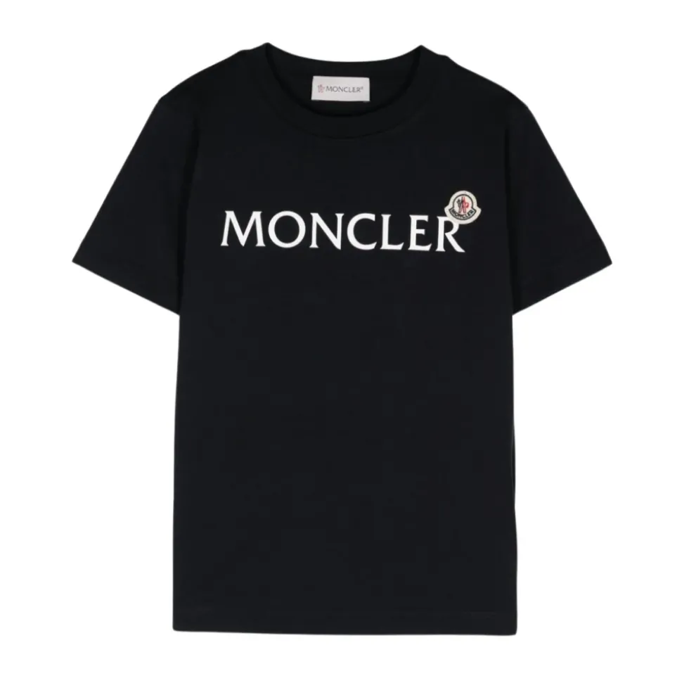 Blauw Logo Print Crew Neck T-shirt