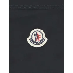 Blauw Meisjeslegging Elastische Taille Logo Patch