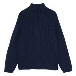 Blauw Ribgebreid Vest