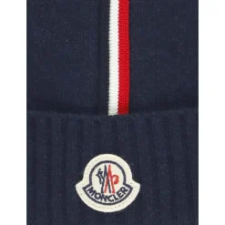 Blauwe Baby Beanie Cap met Iconische Patch