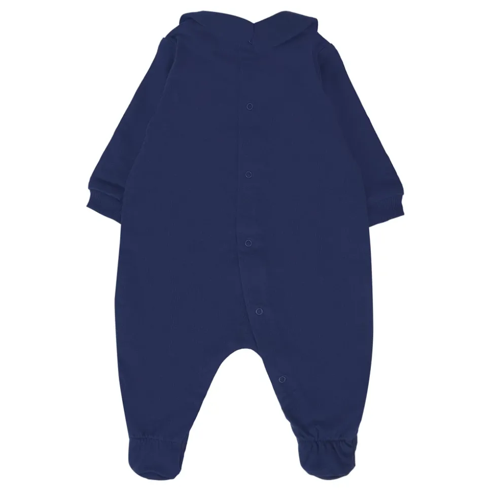 Blauwe Baby Rompers Set met Teddybeerprint