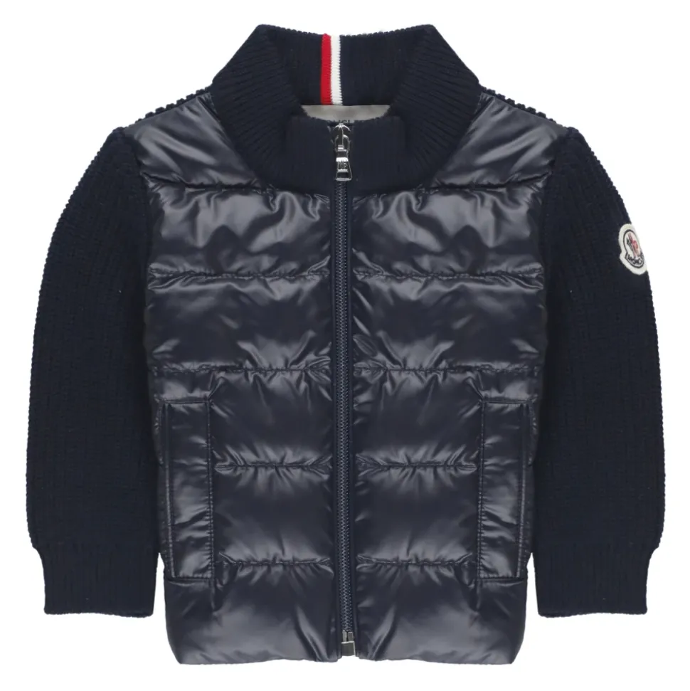 Blauwe Baby Vest Ronde Hals Rits Sluiting