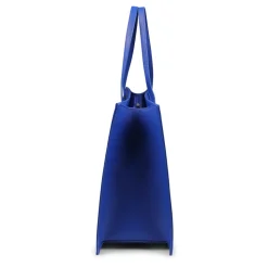 Blauwe Eco-Leren Casual Tas met Logo