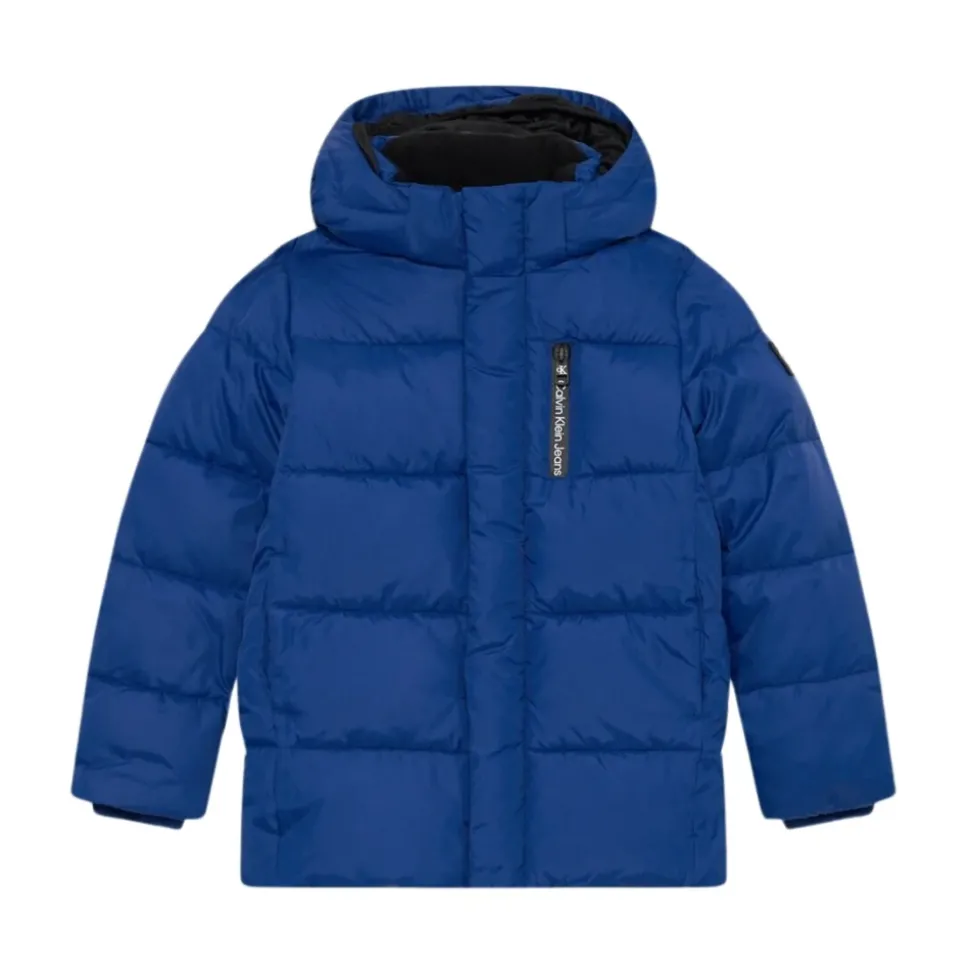 Blauwe Essential Puffer Winterjas