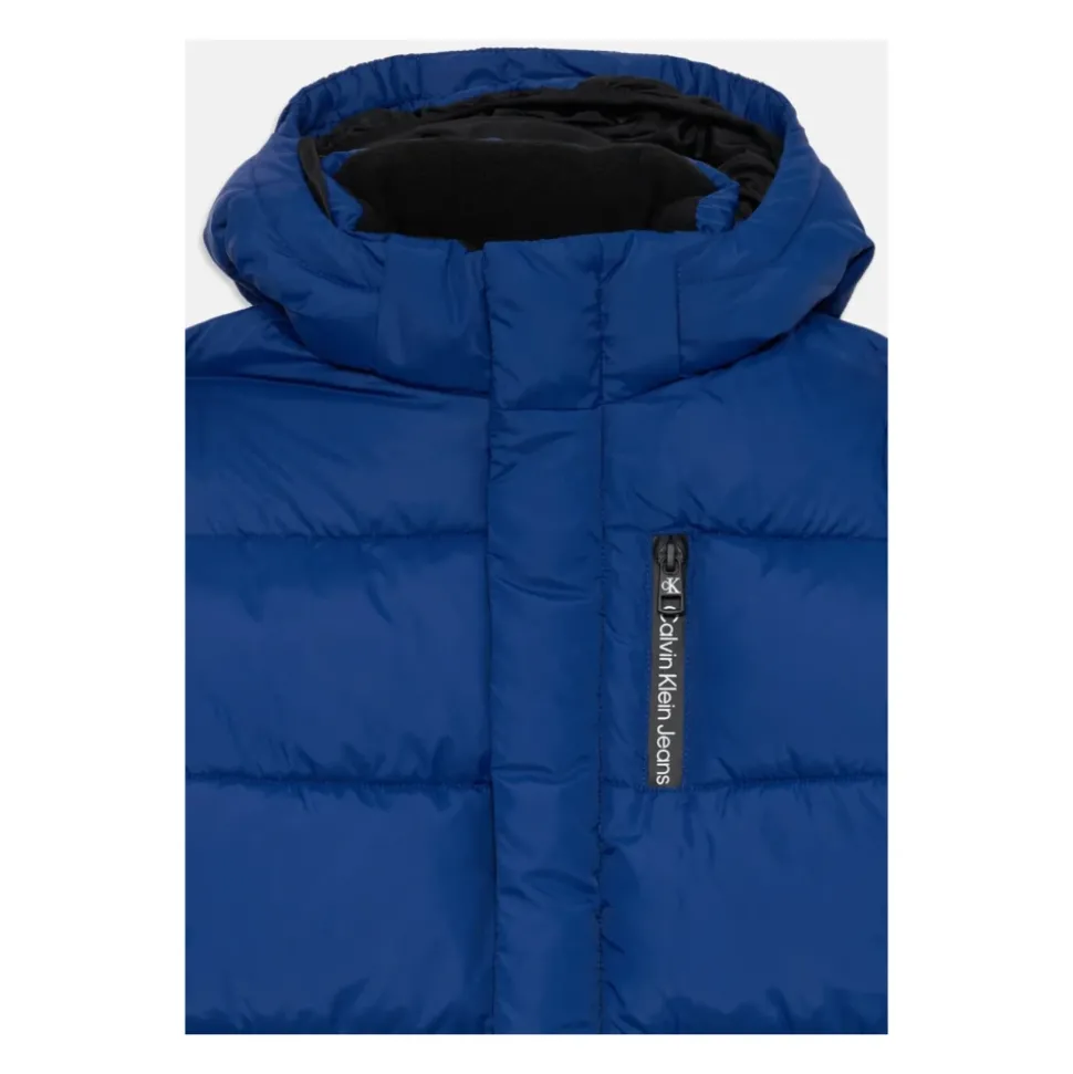 Blauwe Essential Puffer Winterjas
