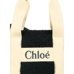 Blauwe Faux Shearling Casual Tas