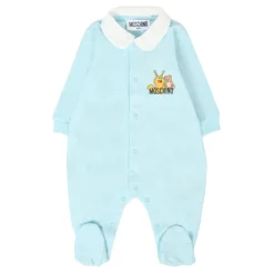 Blauwe Fleece Babypak met Teddybeer