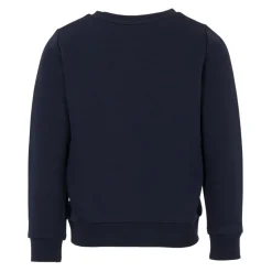 Blauwe Fleece Katoenen Sweatshirt met Logo
