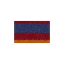 Blauwe fleece wanten voor kinderen met veelkleurige strepen