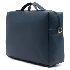 Blauwe Geboortetas Eco Leer