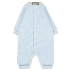 Blauwe Gebreide Wollen Babypak Rompers