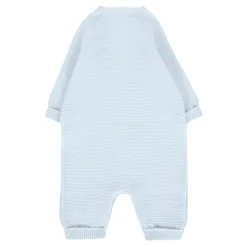 Blauwe Gebreide Wollen Babypak Rompers