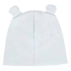 Blauwe Gebreide Wollen Baby Muts