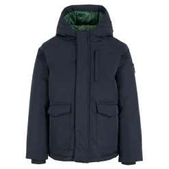 Blauwe Gewatteerde Hoodie Jas