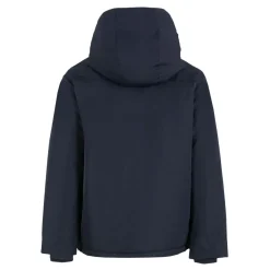Blauwe Gewatteerde Hoodie Jas