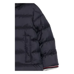 Blauwe gewatteerde jas voor kinderen